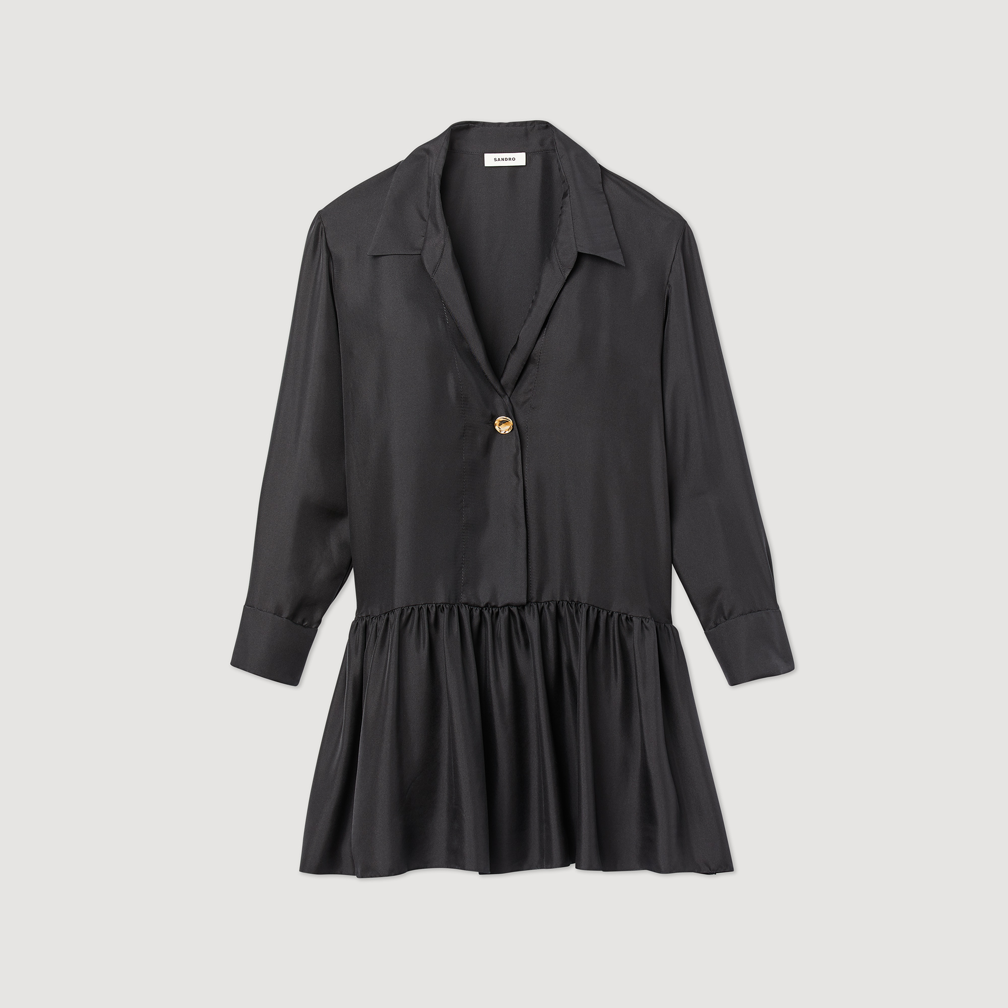 Robe courte en soie