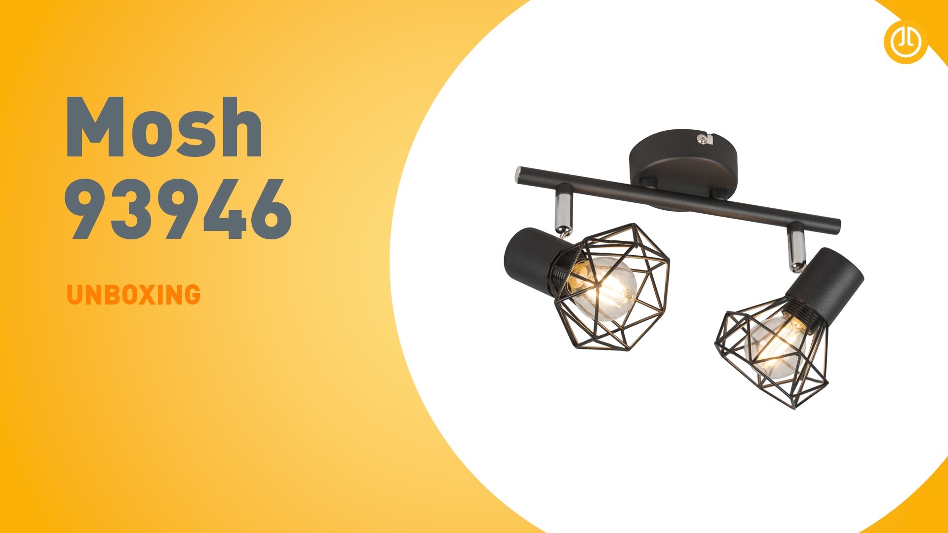 Art deco spot zwart draai- en kantelbaar 2-lichts - Mosh