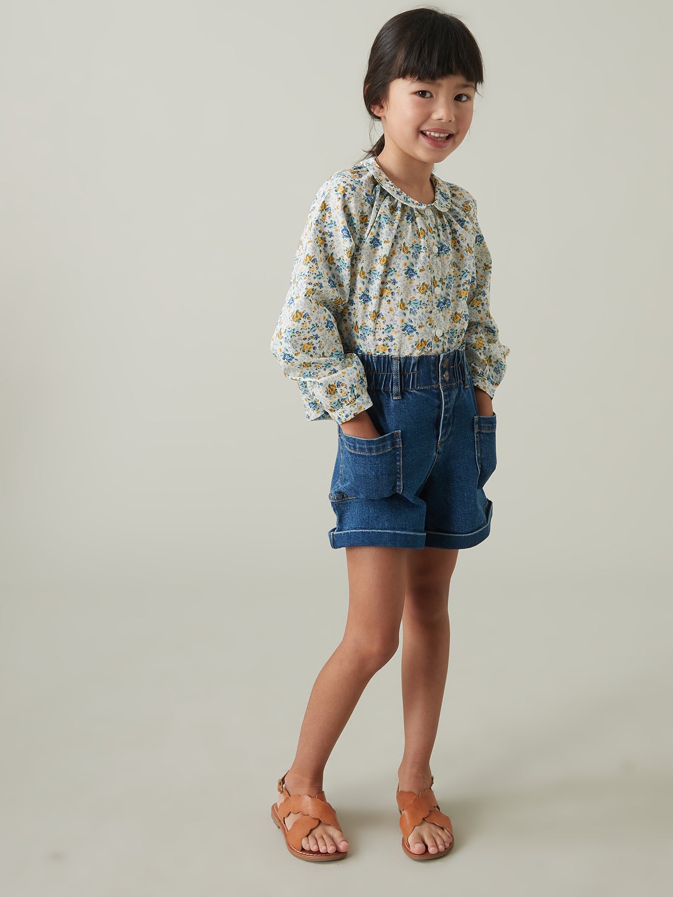 Blouse Fille en tissu Liberty