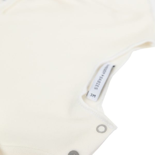 Bamboom T-shirt Lange Mouw Crème 1 Mnd