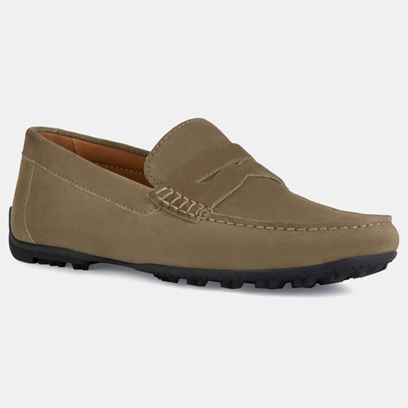 Geox Mocassins en Velours de Cuir Kosmopolis marron