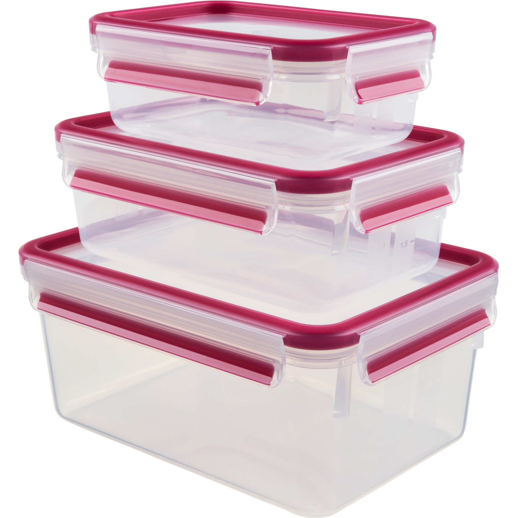 Emsa Dose CLIP & CLOSE Frischhaltedosen-Set, 3-teilig