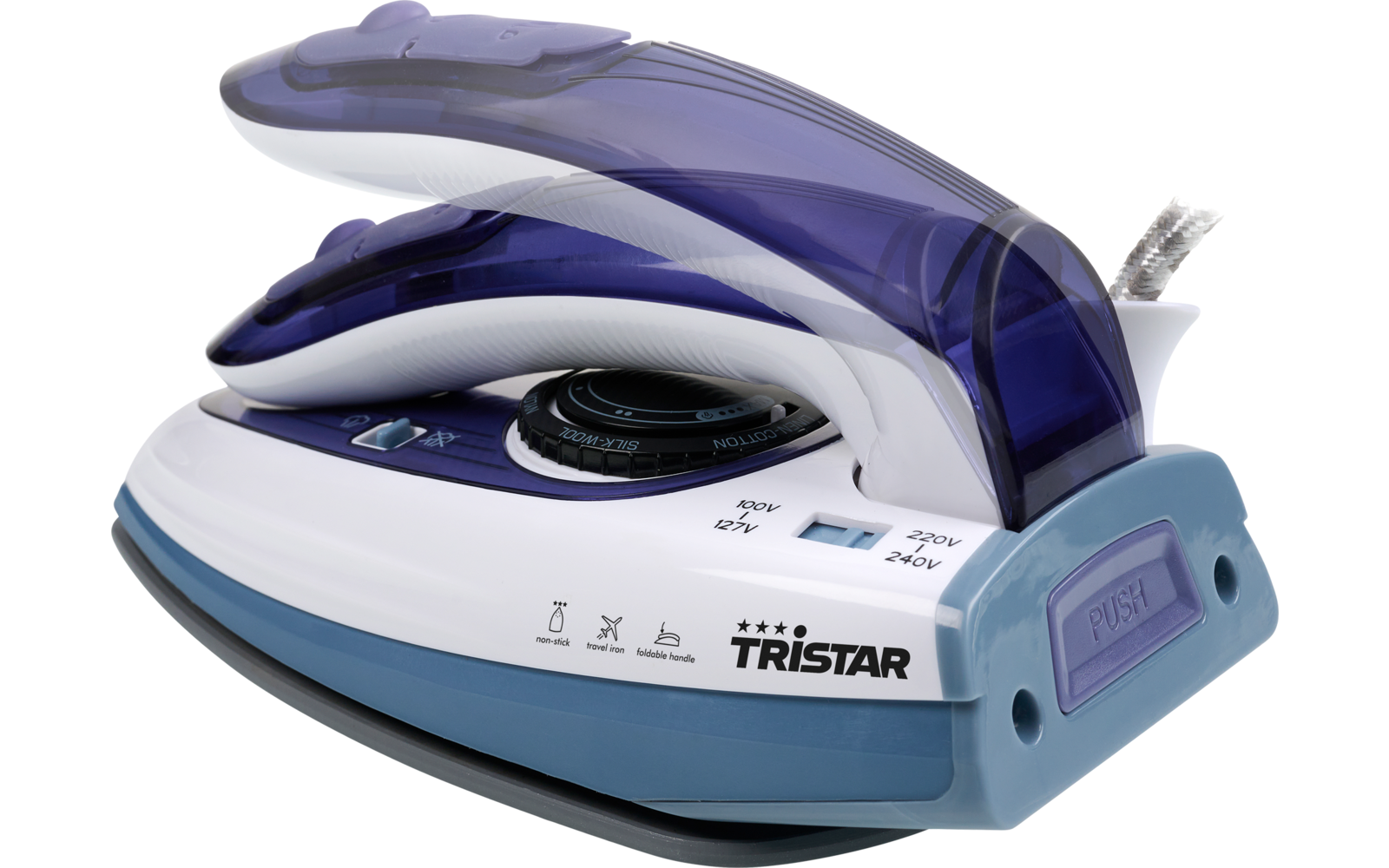 Tristar Reise-Dampfbügeleisen, Klappgriff - 1000 W