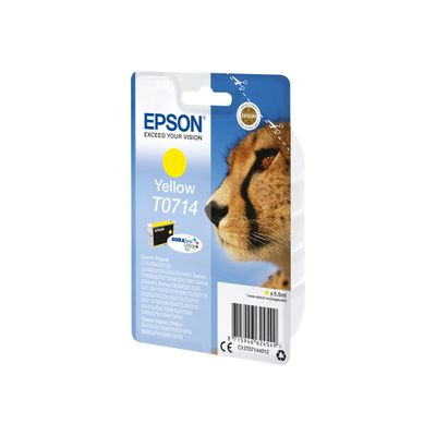 Epson T0714 Guépard - jaune - cartouche d'encre originale
