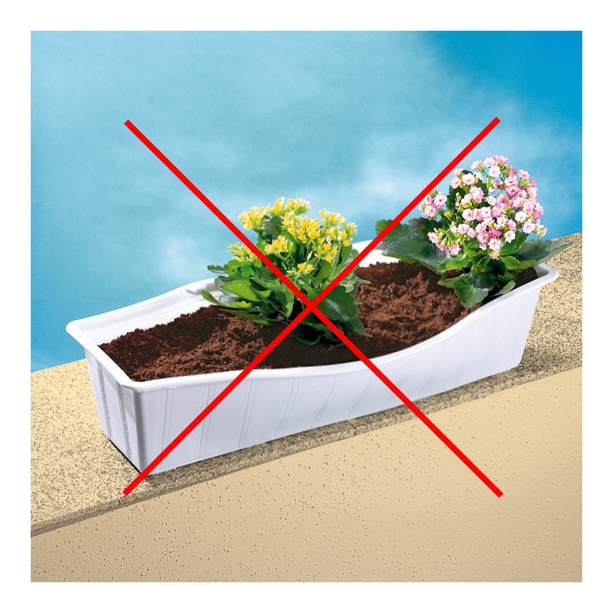 genialo - Blumenkasten-Klammern, 4 Stück