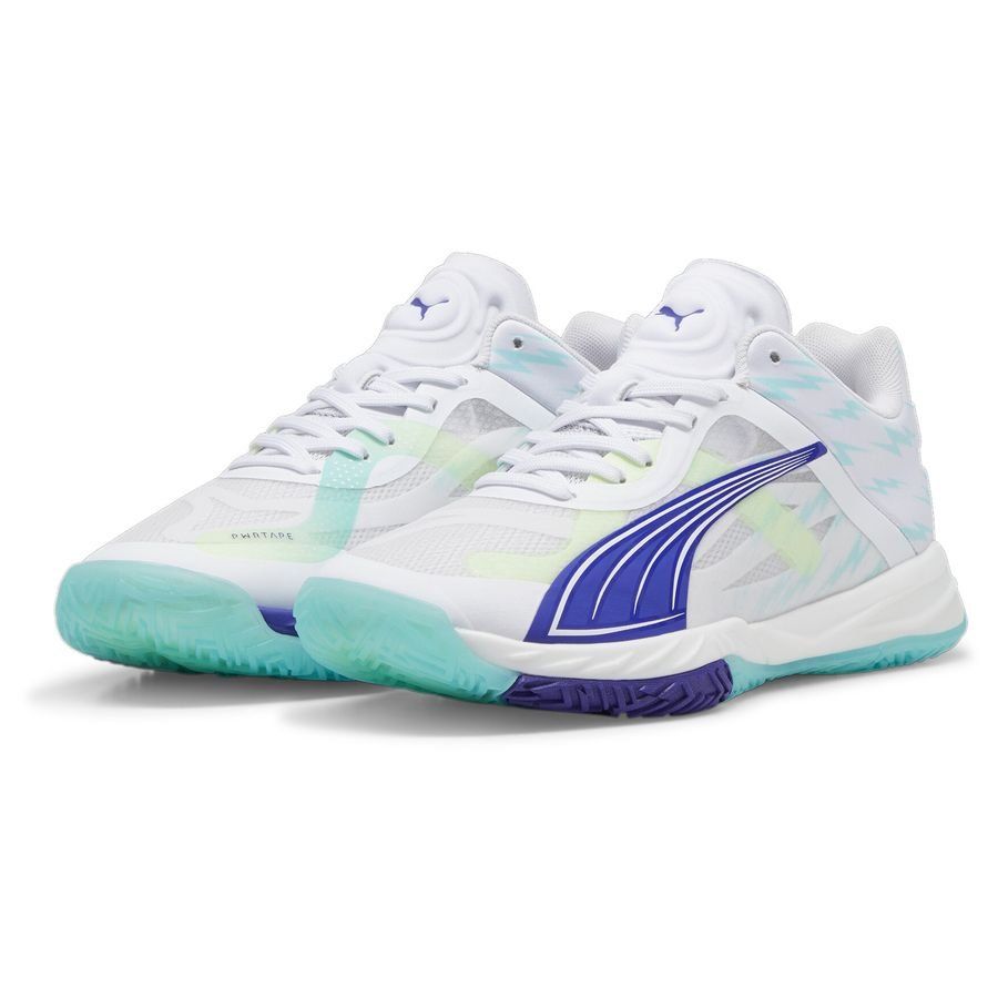 PUMA Chaussures d'entraînement Accelerate Nitro SQD W  - Blanc/Bleu/Fizzy Apple Femme