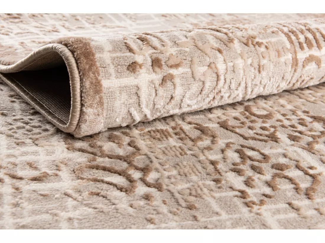 Tapis 185x185 beige Bern Shimmer