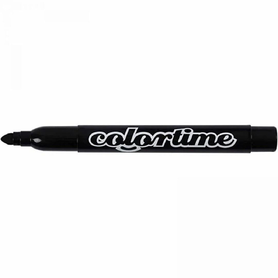 Colortime viltstiften zwart - 12st