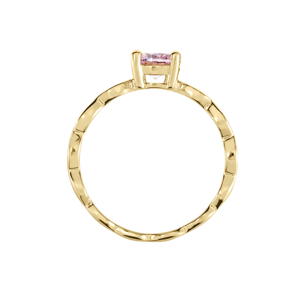 Bague Kurt Plaqué Or Jaune Oxyde De Zirconium