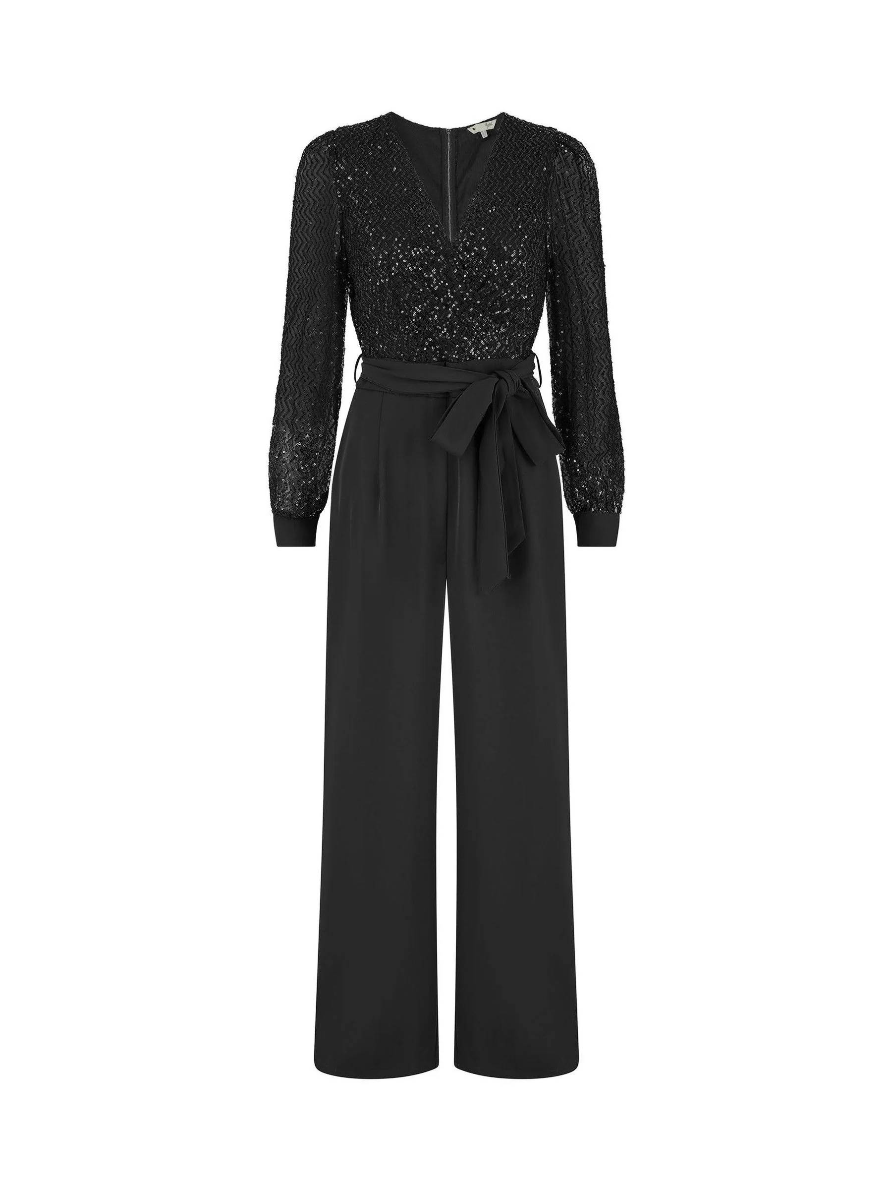 Yumi - Jumpsuit met lovertjes en lange mouwen