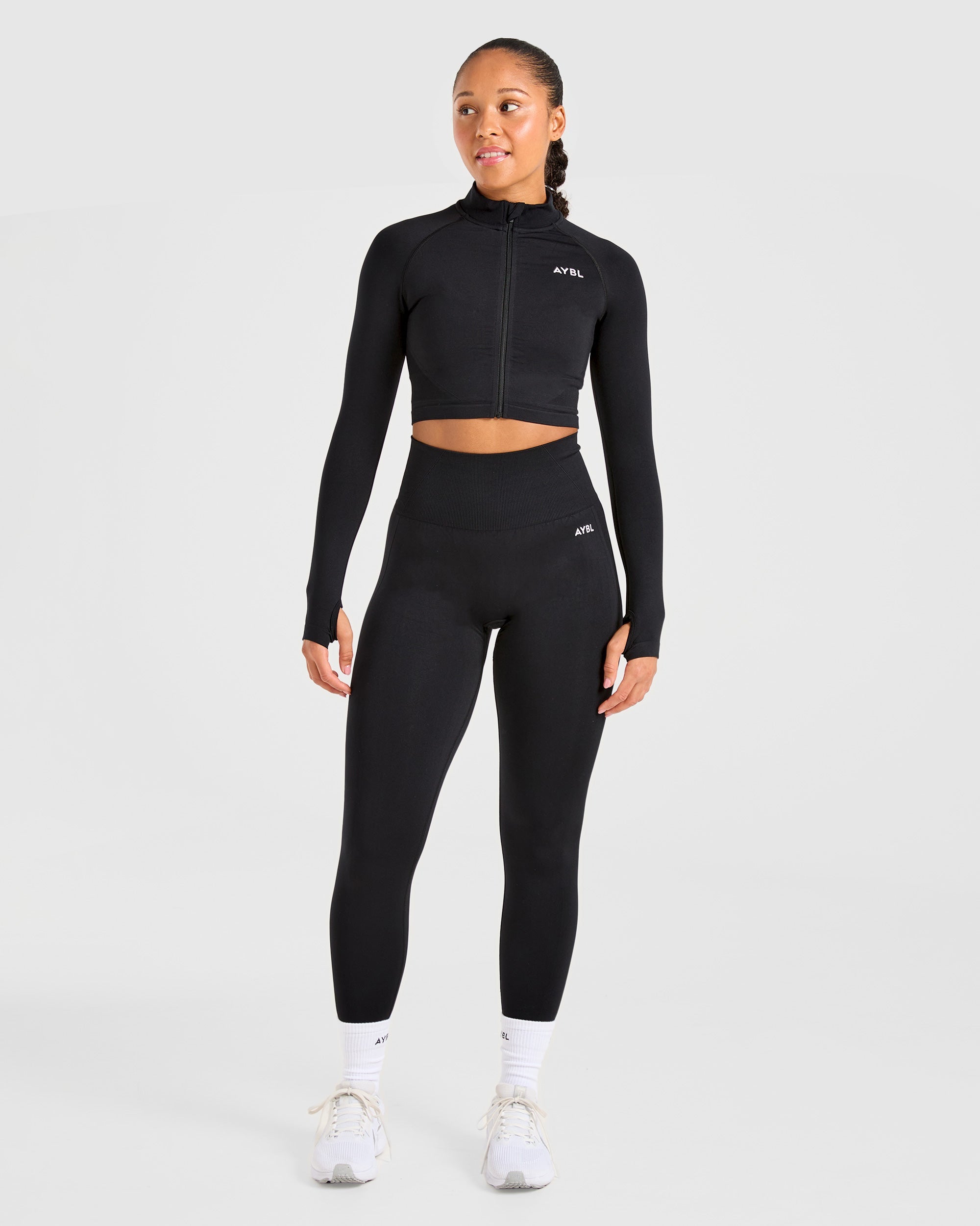 Empower Seamless Crop Zip Jacket