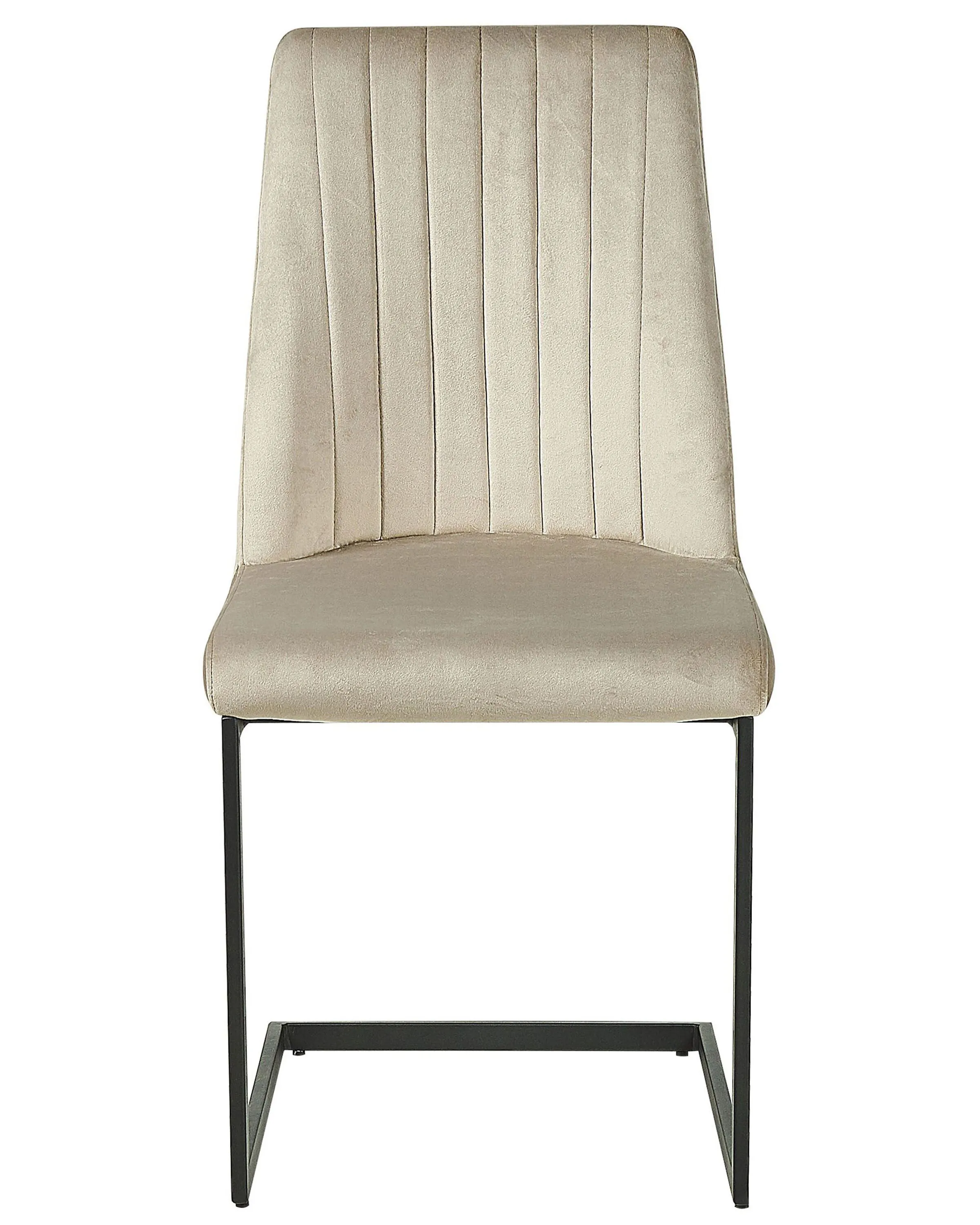 Set van 2 eetkamerstoelen LAVONIA Fluweel Taupe
