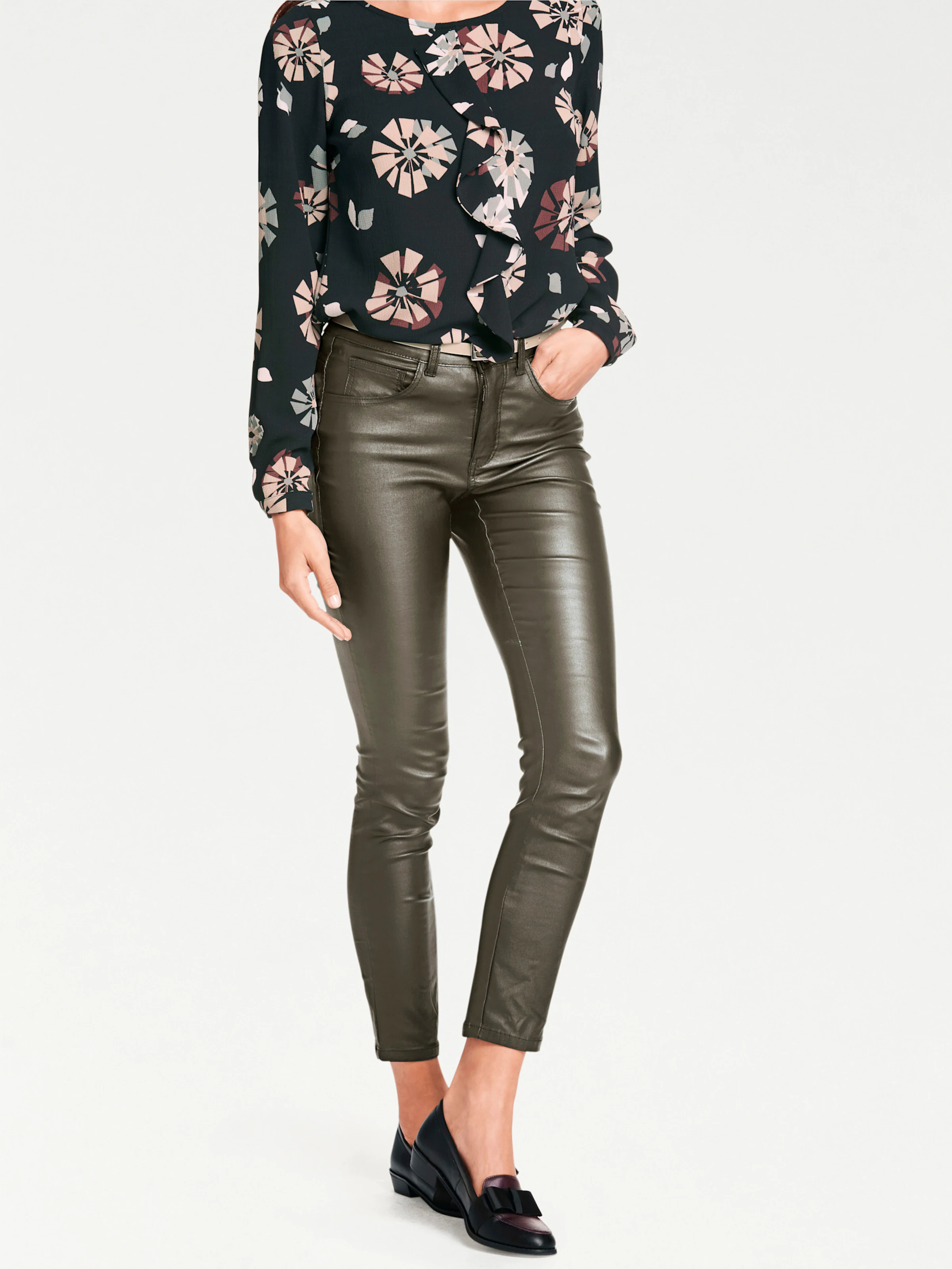 heine Bauchweg-Hose in khaki