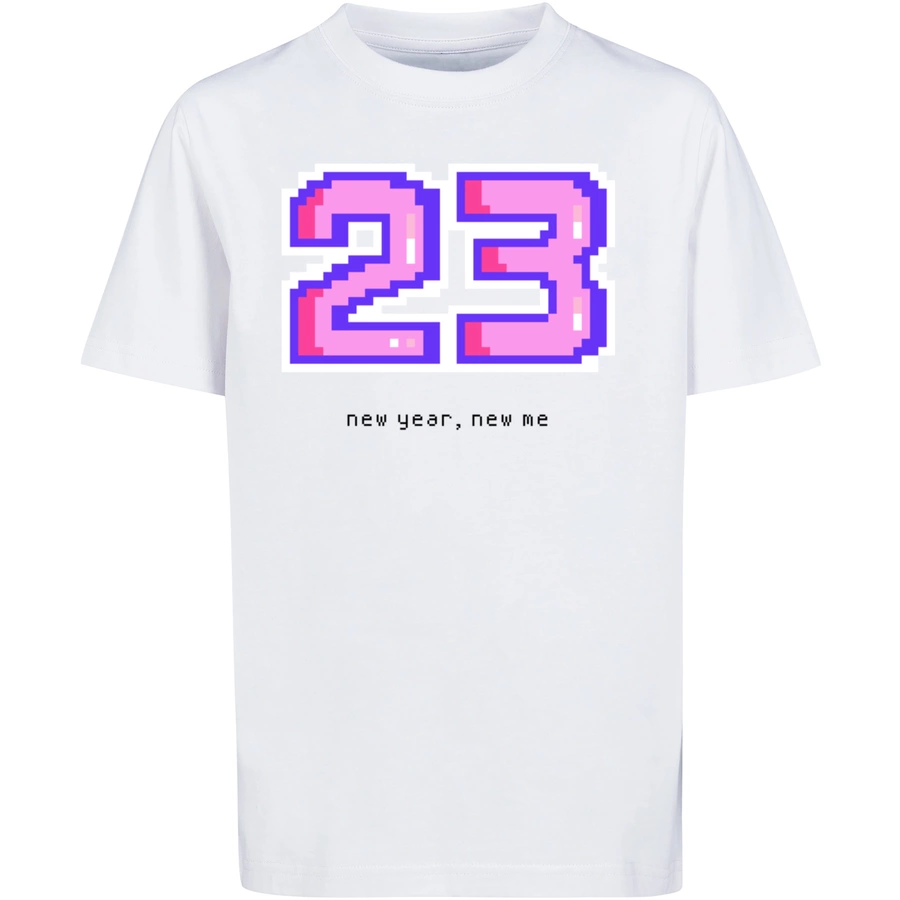 F4NT4STIC T-Shirt SIlvester Party Happy People Only weiß