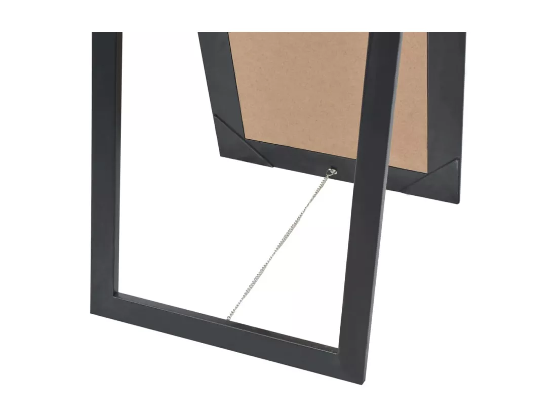 Miroir sur pied Style baroque 160x40 cm Noir