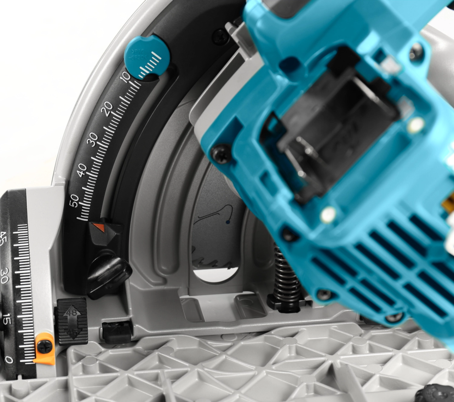Makita DSP601ZJU2 36V (2x 18V) Li-Ion accu invalcirkelzaag body in Mbox (AWS) incl. geleiderail - 20 x 165mm - koolborstelloos