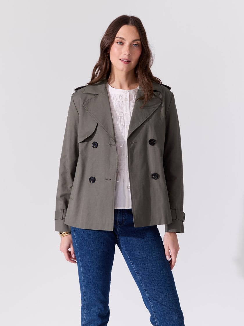 Mila kort trenchcoat R31
