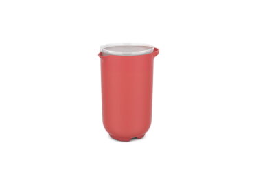 Mixbeker met deksel Chef It 1000 ml - coral