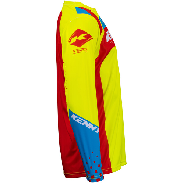 Kenny - Maillot Track Focus - 2023 Jaune fluo / Rouge / Bleu