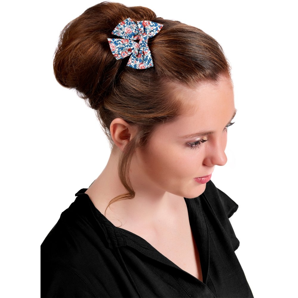Barrette Noeud Papillon London Fleuri