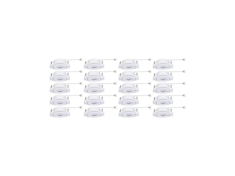 Paulmann Einbauleuchte LED 20er-Set schwenkbar rund 82 mm LED Einbauspots