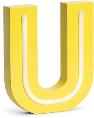 POPP Bokstavlampe U, Gul