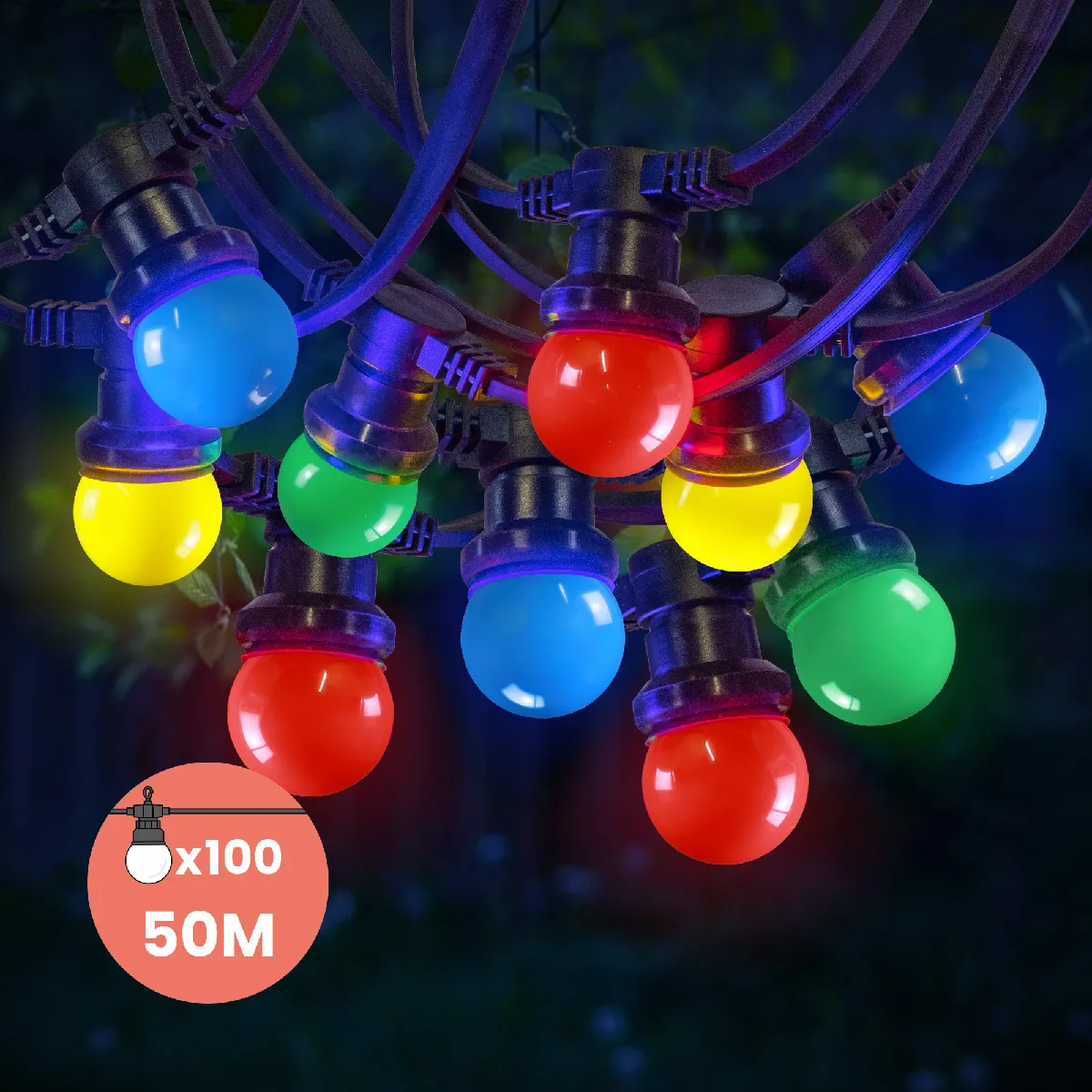 SKYLANTERN Guirlande Guinguette 50M