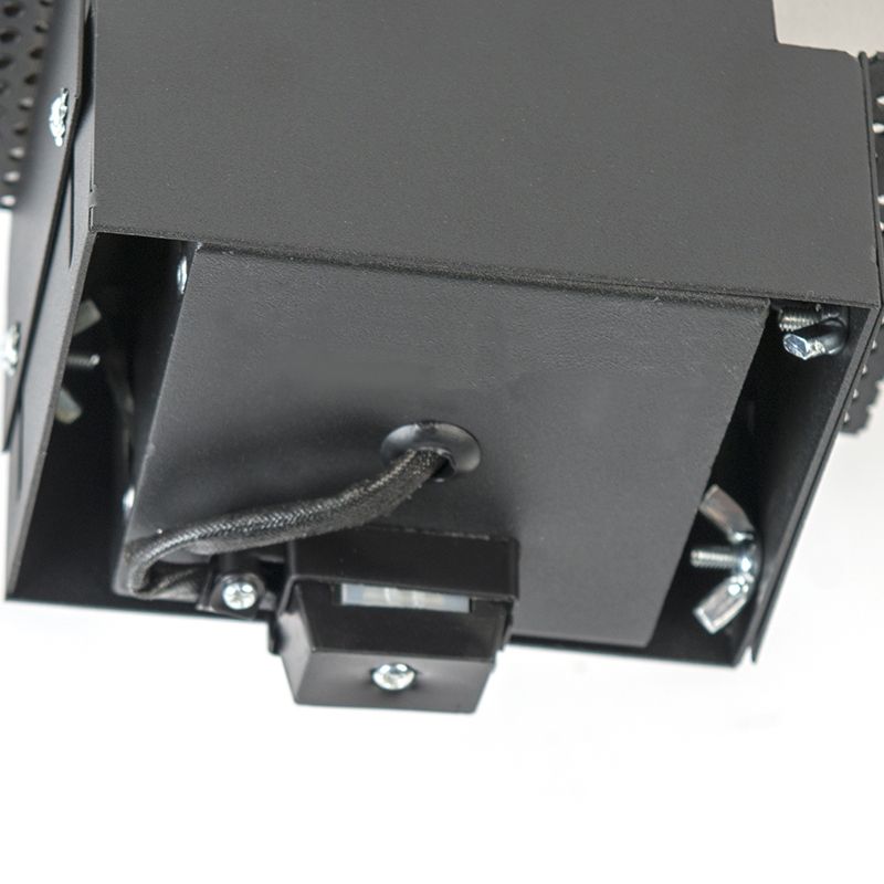 Set van 6 inbouwspots zwart GU10 kantelbaar trimless - Oneon
