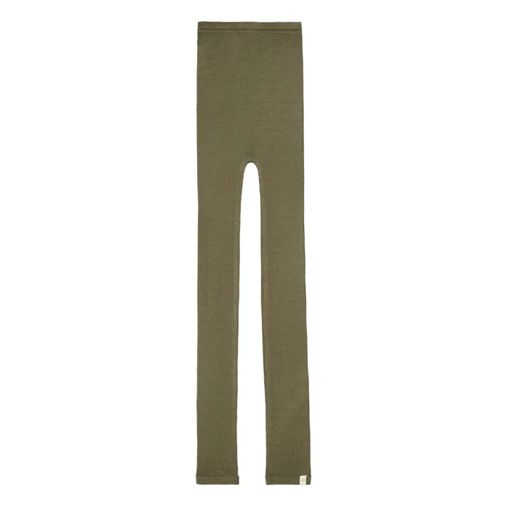 Minimalisma Legging Coton et Soie Bieber | Vert kaki