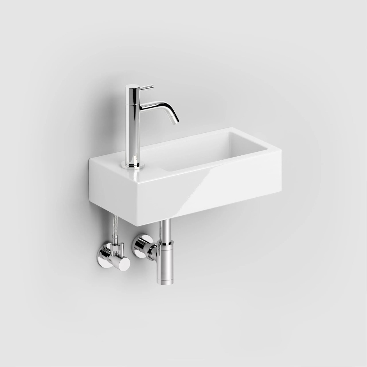Clou InBe design hoekstopkraan chroom