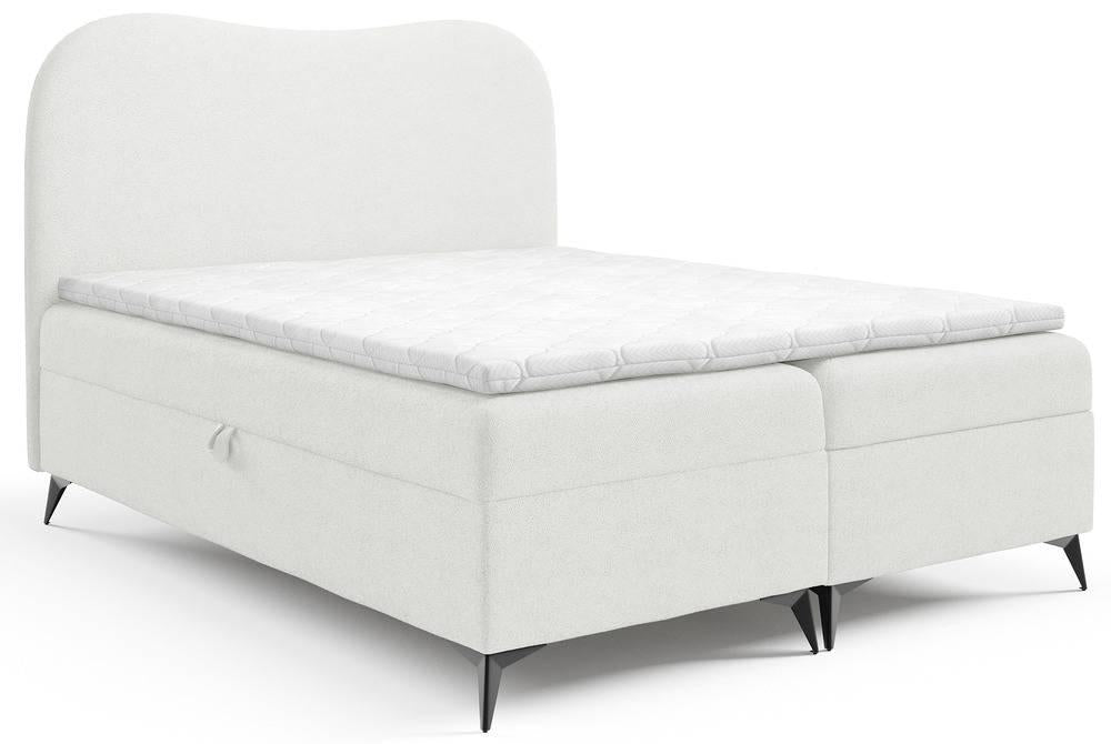 NADUVI Collection Boxspring Adler bouclé met opbergruimte 160 x 200 cm