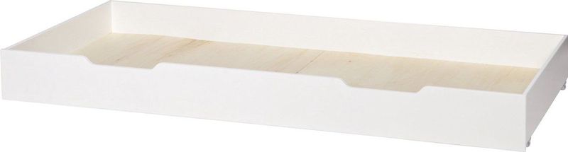 WOOOD - Nikki - Bedbank - Wit - Incl Bedlade/Lattenrol - 73x208x100