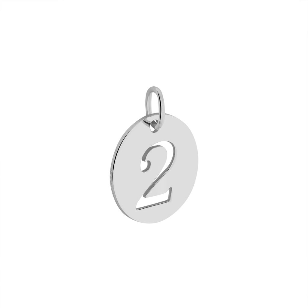 Pendentif Efiso Argent Blanc