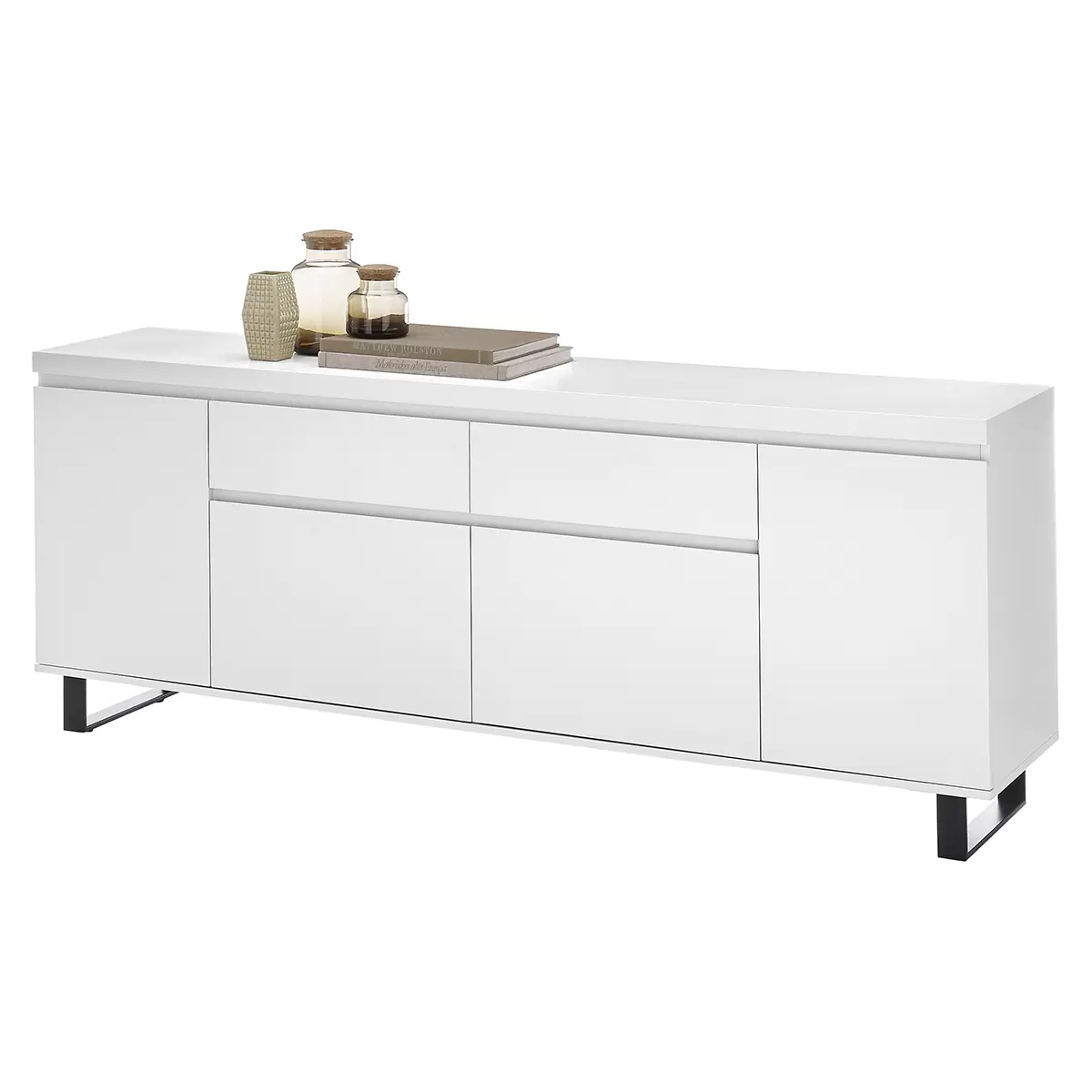 Sideboard Austin schwarz,weiss