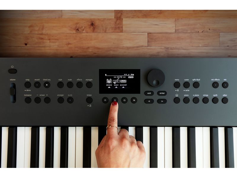 Roland Keyboard GO:KEYS 5 Graphite Keyboard mit 61 anschlagsdynamischen Tasten und Zen-Core Engine