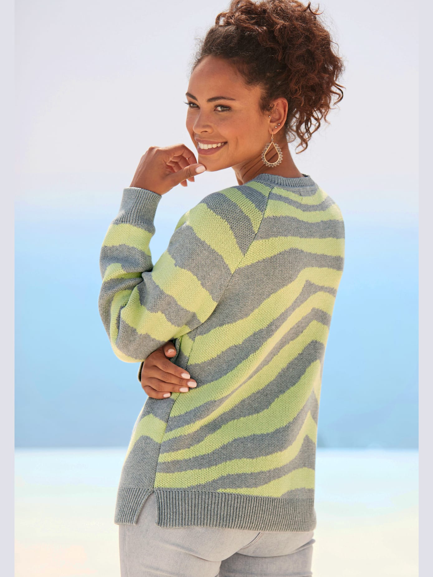 Pull en tricot encolure ronde