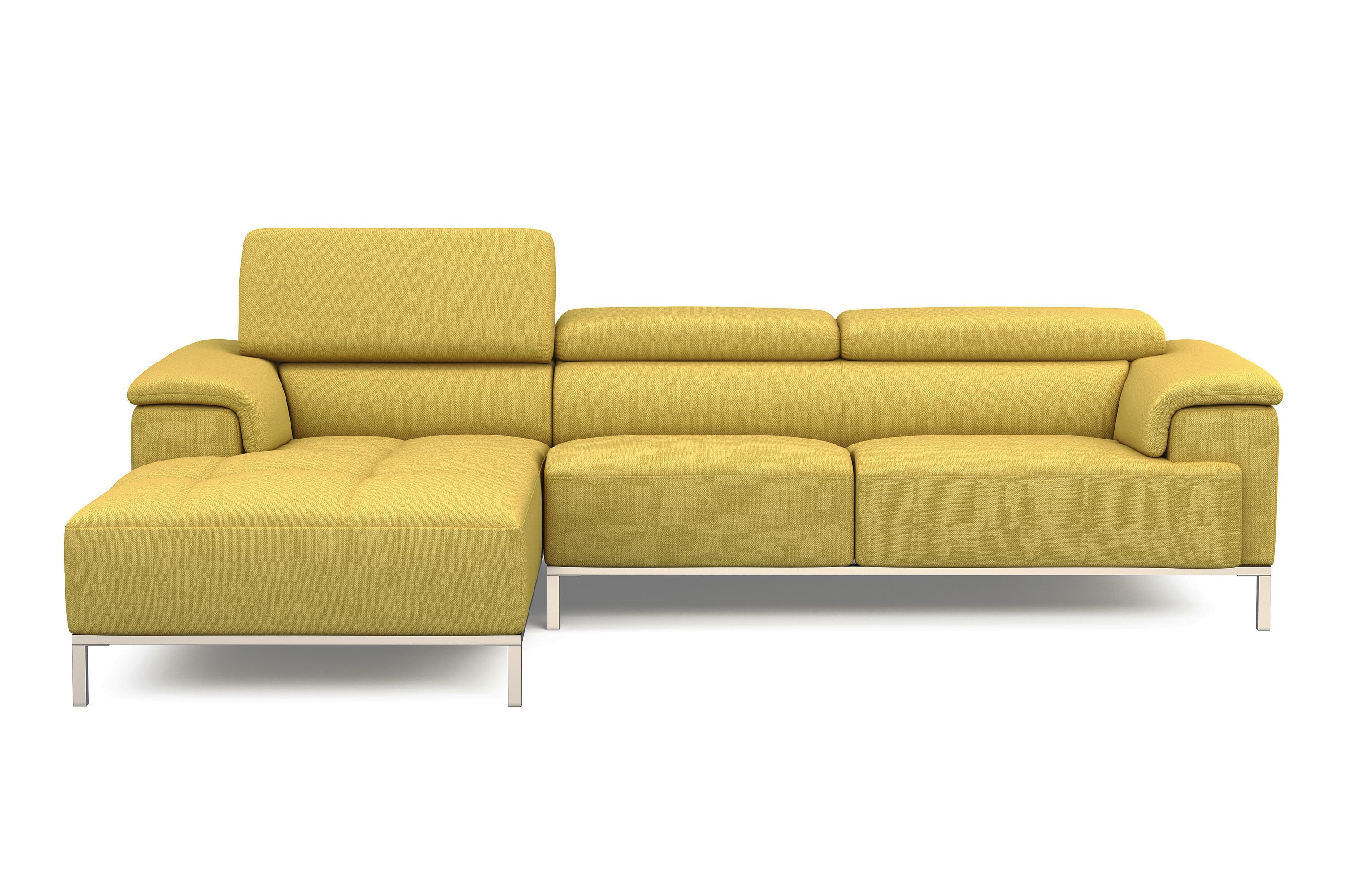 Ecksofa JANA links gelb
