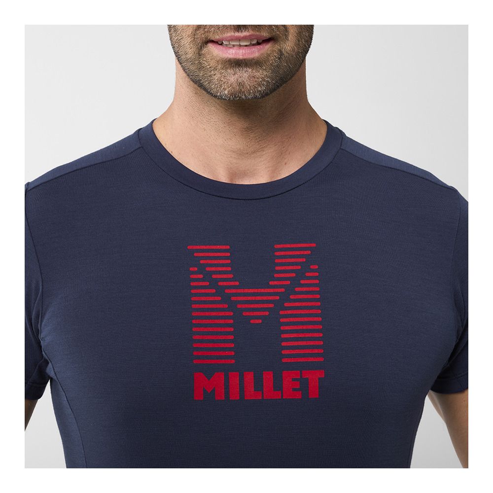 Millet TRILOGY WOOL STRIPES - Maillot Homme saphir