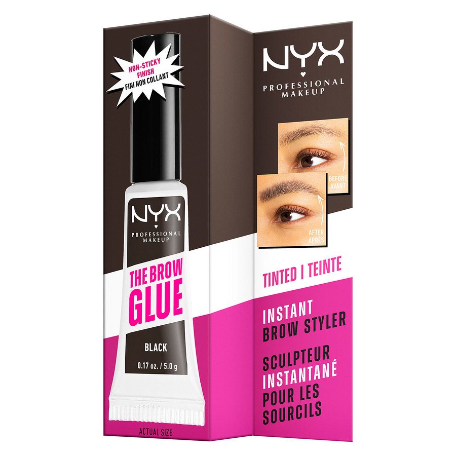 NYX Professional Makeup The Brow Glue Instant Styler 05 Black 5g