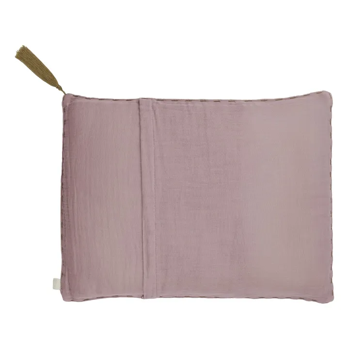 Numero 74 Coussin rectangulaire en coton bio | Dusty Pink S007