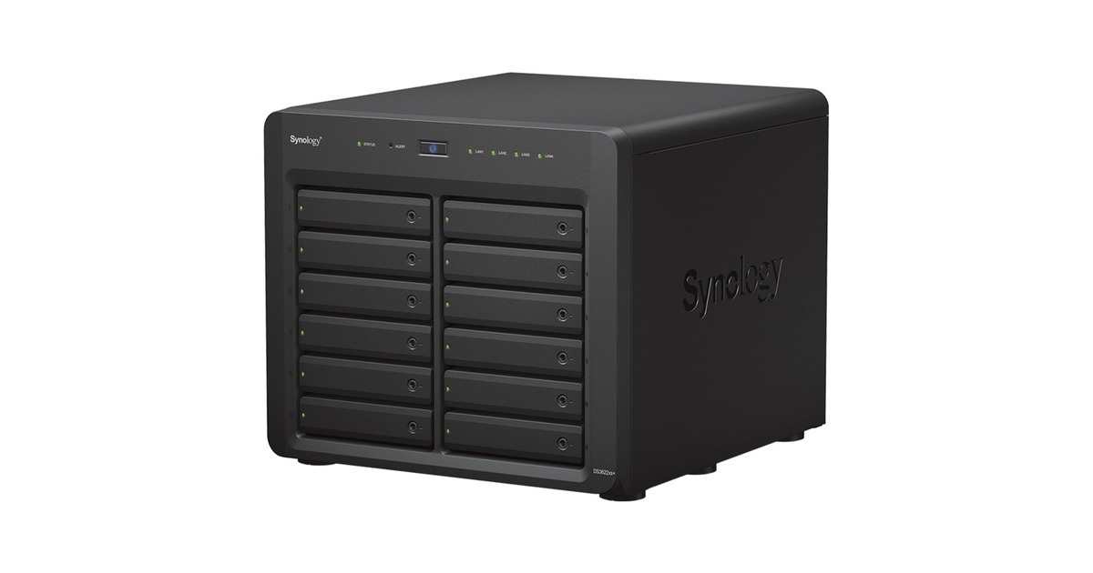 SynologyDiskstation DS3622xs+ nas  (Zwart, USB 3.2 Gen 1)