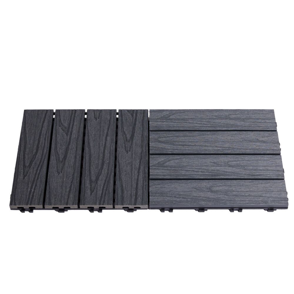 TERRASSEFLIS HORTUS KOMPOSITT 30X30CM GRÅ 4-PAK