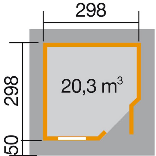Weka Designhaus 213+ Gr. 2, ca. B338/H259/T338