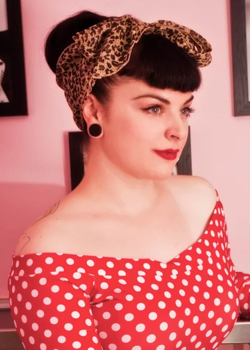 ZaZoo Vintage retro haarsjaal in luipaardprint