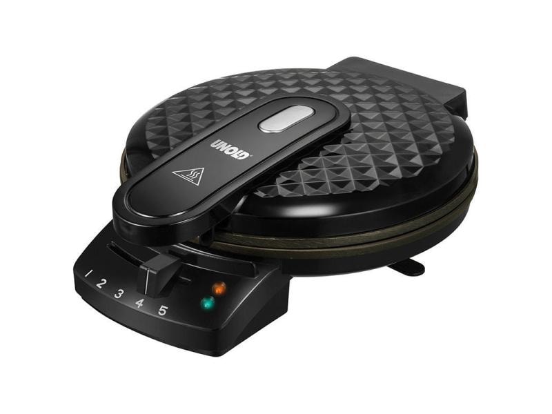 Unold Waffeleisen Diamant Für fünf kleine Waffeln in Herzform