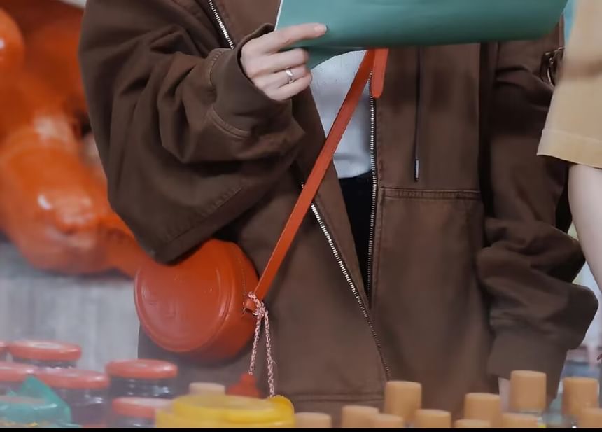 Amyway - Effen hoodie met rits