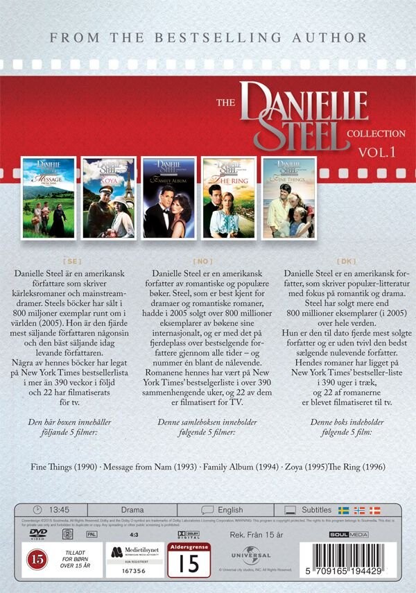 Danielle Steel Samling - 5 Miniserier - DVD