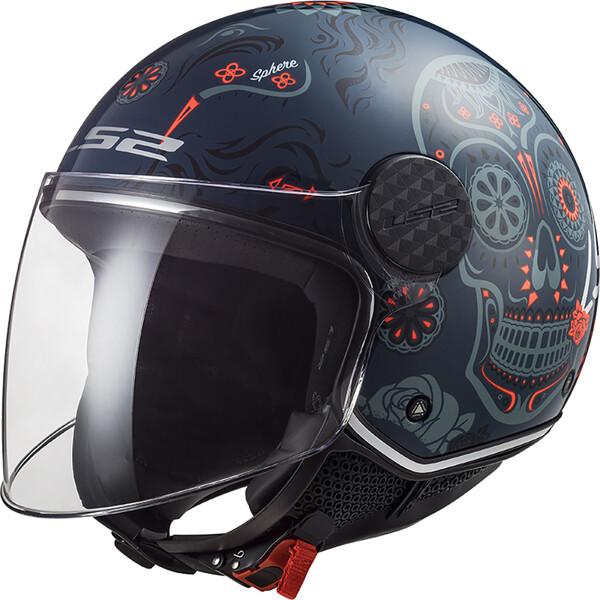 LS2 - Casque OF558 Sphere Lux Maxca Bleu / Orange