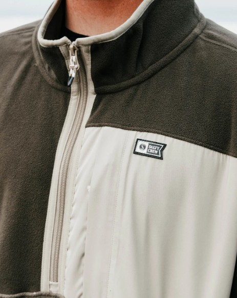 Salty Crew Swellter Polar Half Zip Olive