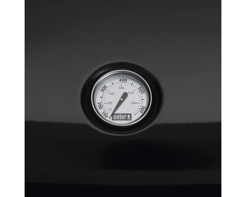 Weber Lumin Compact 2200 W elektrische grill, zwart, inclusief dekselthermometer, vetopvangbak, grillrooster en netsnoer.